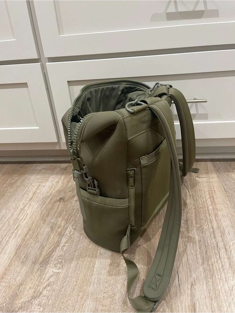 Dagne Dover Olive Green Baby Bag Backpack